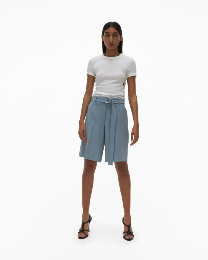 Women Suit Short Space Grey Helmut Lang Shorts