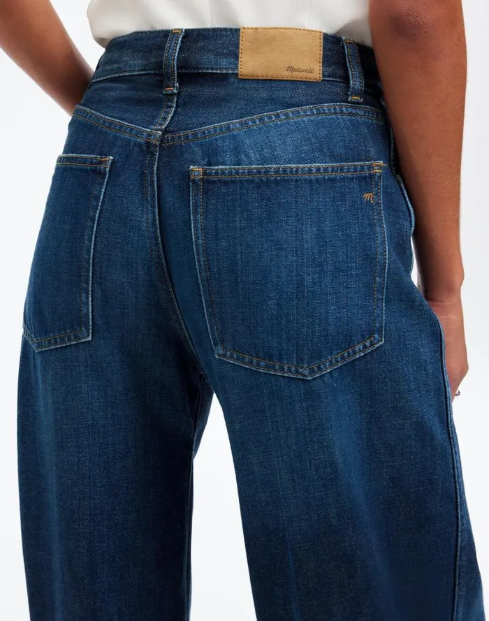 Women SuperwideLeg Jeans Softdrape Denim Edition Ellsworth Wash Madewell Jeans