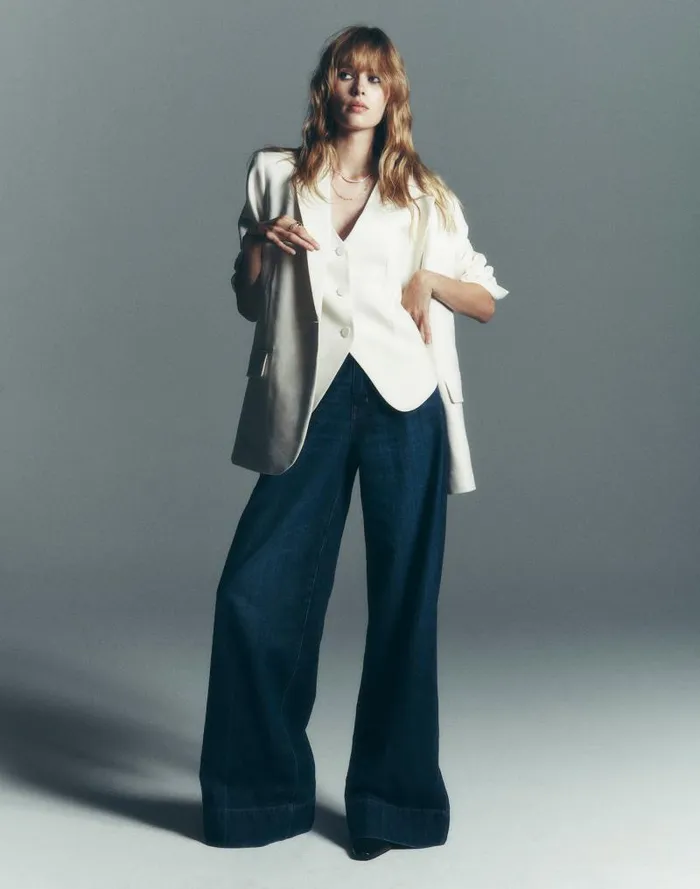 Women SuperwideLeg Jeans Softdrape Denim Edition Ellsworth Wash Madewell Jeans