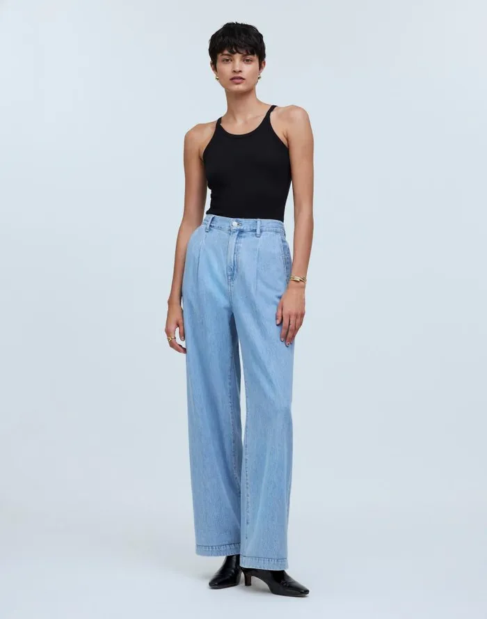 Women Supima Rib 03990s Tank True Black Madewell Tees