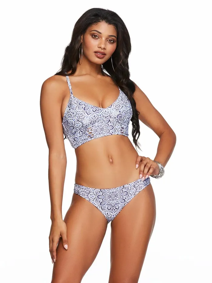 Women Swim Jessica Simpson Sweet Sunday Cropped Cami In Nile Sweet Sunday Nile Print