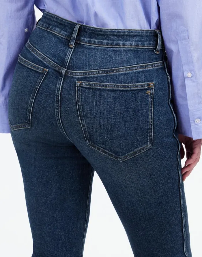 Women Tall Curvy MidRise Stovepipe Jeans In Deming Wash Deming Wash Madewell Jeans