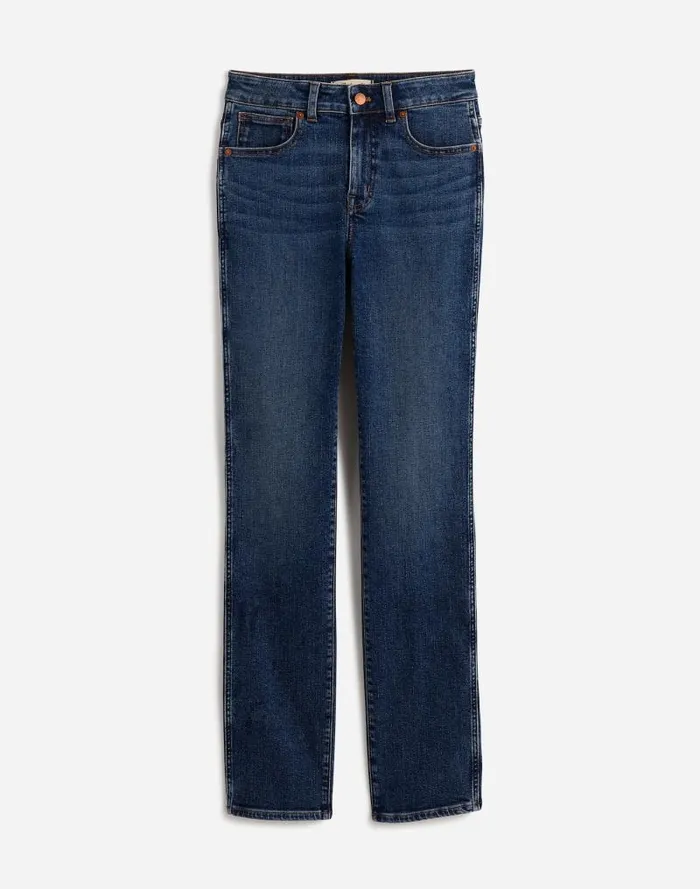 Women Tall Curvy MidRise Stovepipe Jeans In Deming Wash Deming Wash Madewell Jeans