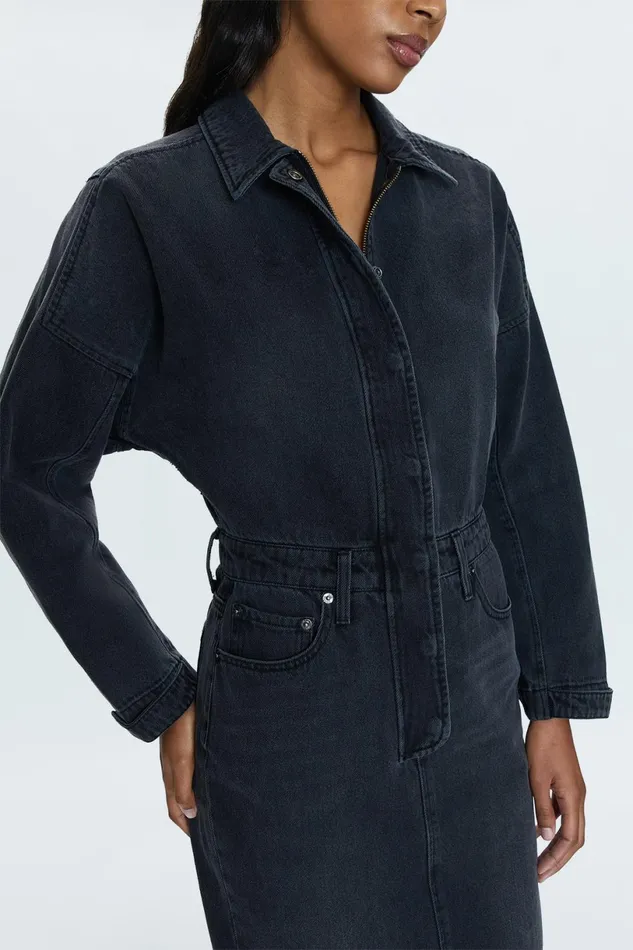 Women Tess Denim Midi Dress 8211 Coupe Pistola Denim Dresses