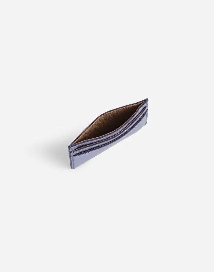 Women The Card Case Lilac Metallic Madewell Pouches and Wallets