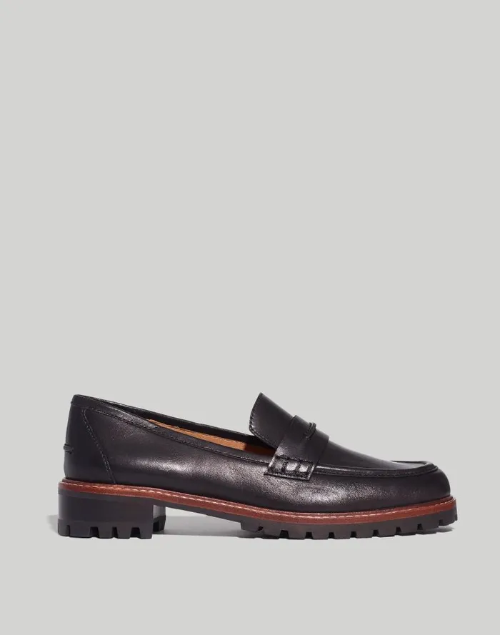 Women The Corinne Lugsole Loafer True Black Madewell Flats and Loafers