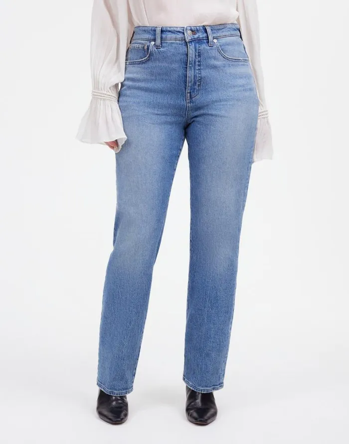 Women The Curvy 03990s Straight Jean Rondell Wash Madewell Jeans