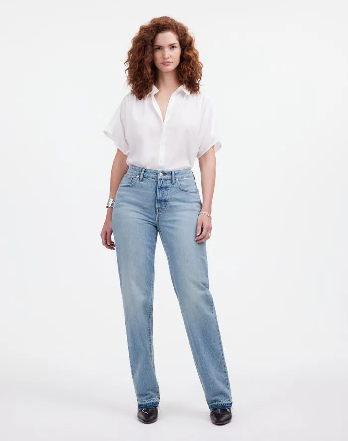 Women The Curvy 03990s Straight MidRise Jean In Barbosa Wash Barbosa Wash Madewell Jeans Women The Curvy 03990s Straight MidRise Jean In Barbosa Wash Barbosa Wash Madewell Jeans