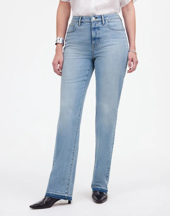Women The Curvy 03990s Straight MidRise Jean In Barbosa Wash Barbosa Wash Madewell Jeans