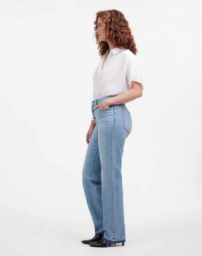 Women The Curvy 03990s Straight MidRise Jean In Barbosa Wash Barbosa Wash Madewell Jeans