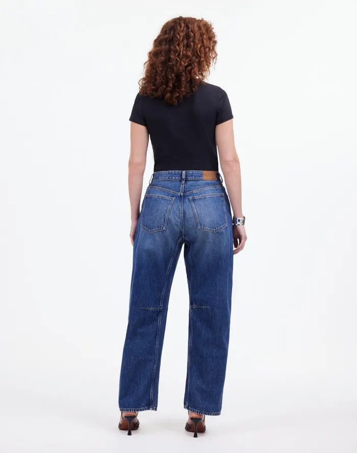 Women The Curvy Darted BarrelLeg Jean In Irmo Wash Irmo Wash Madewell Jeans
