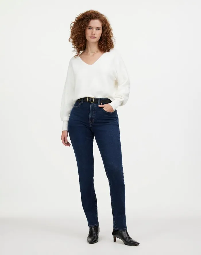 Women The Curvy Perfect Vintage Jean In Larkspur Wash Larkspur Madewell Jeans