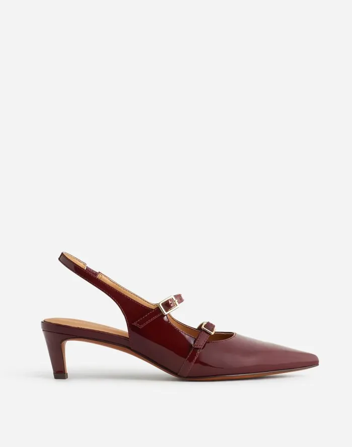 Women The Davina Slingback Pump Deep Merlot Madewell Heels