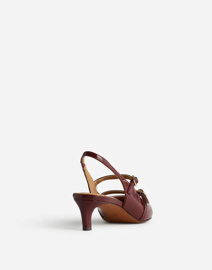 Women The Davina Slingback Pump Deep Merlot Madewell Heels