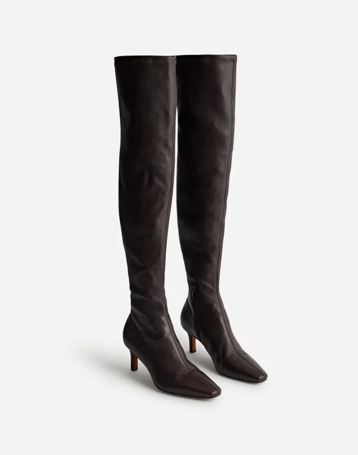 Women The Dimes OvertheKnee Boot Dark Carob Madewell Boots
