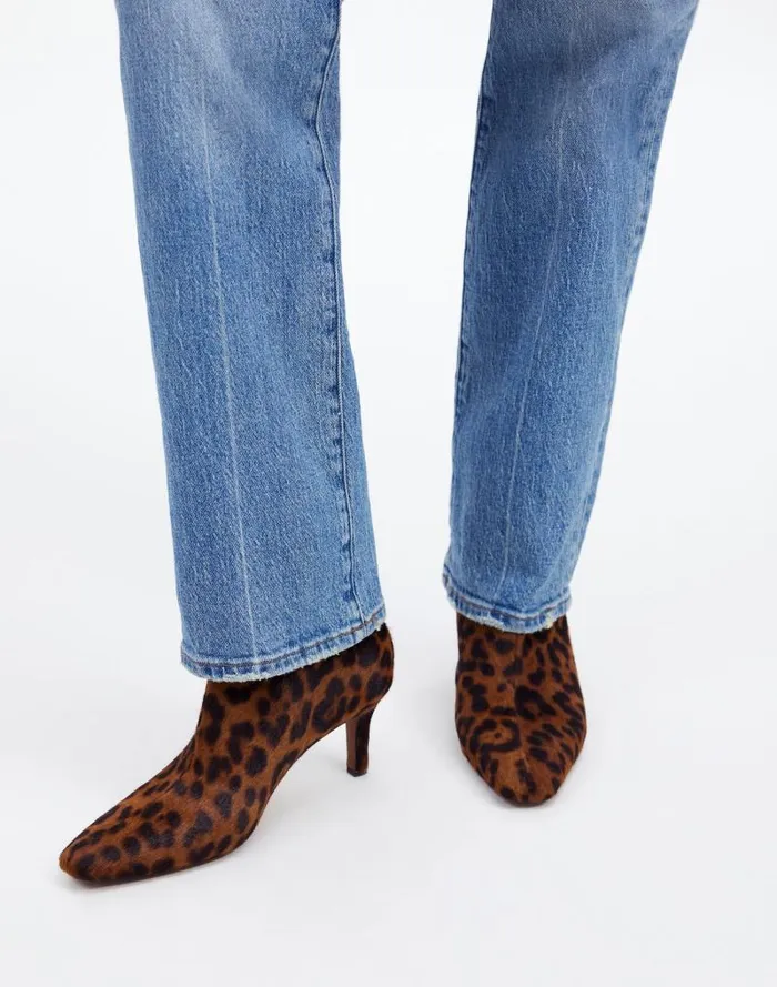 Women The Dimes StilettoHeel Ankle Boot Caramel Multi Madewell Boots