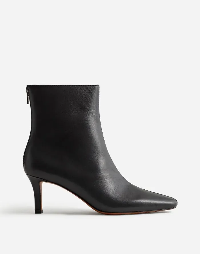 Women The Dimes StilettoHeel Ankle Boot True Black Madewell Boots
