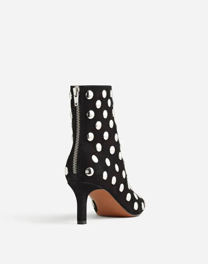 Women The Dimes StilettoHeel Ankle Boot True Black Multi Madewell Boots