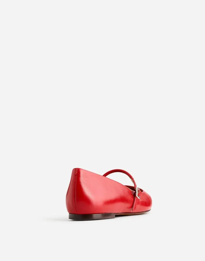 Women The Elsie Mary Jane Flat Bright Ember Madewell Flats and Loafers