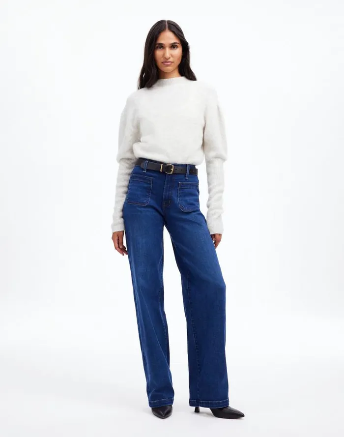 Women The Emmett WideLeg Full Length Jean Patch Pocket Edition Allentown Wash Madewell Jeans Women The Emmett WideLeg Full Length Jean Patch Pocket Edition Allentown Wash Madewell Jeans