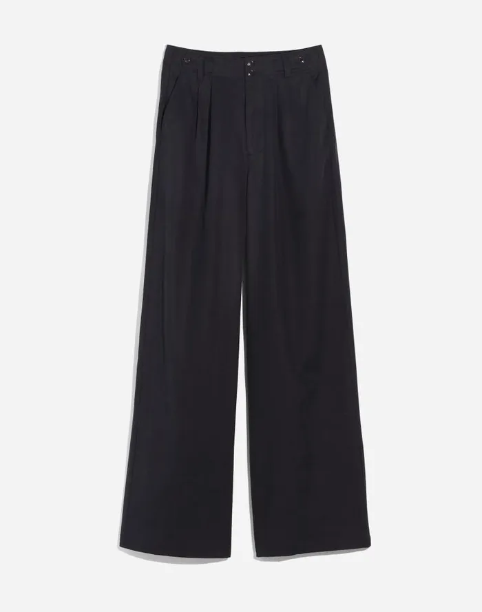 Women The Harlow WideLeg Pant True Black Madewell Pants