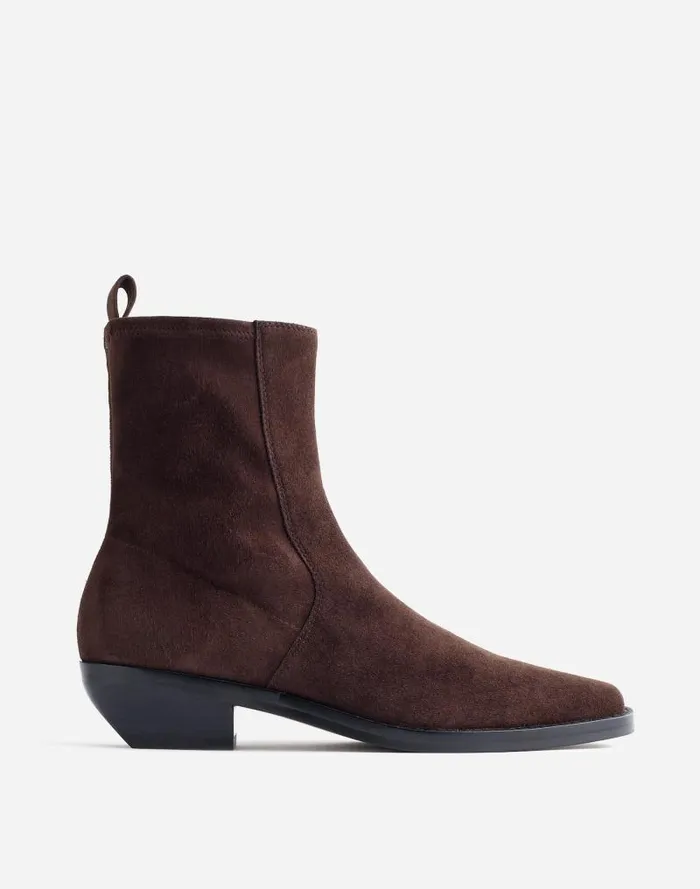 Women The Idris Ankle Boot Dark Carob Madewell Boots