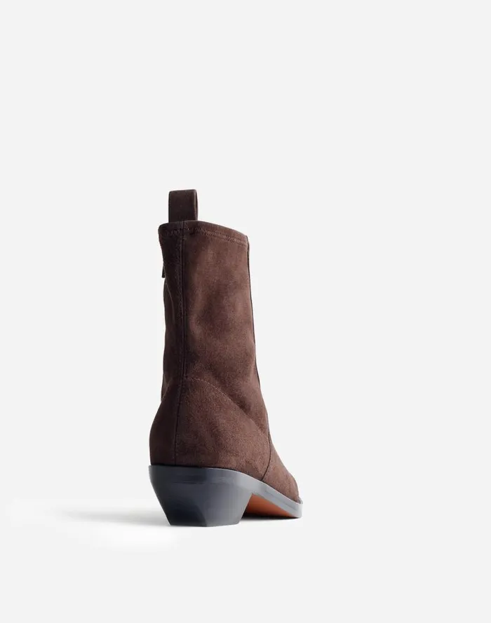 Women The Idris Ankle Boot Dark Carob Madewell Boots