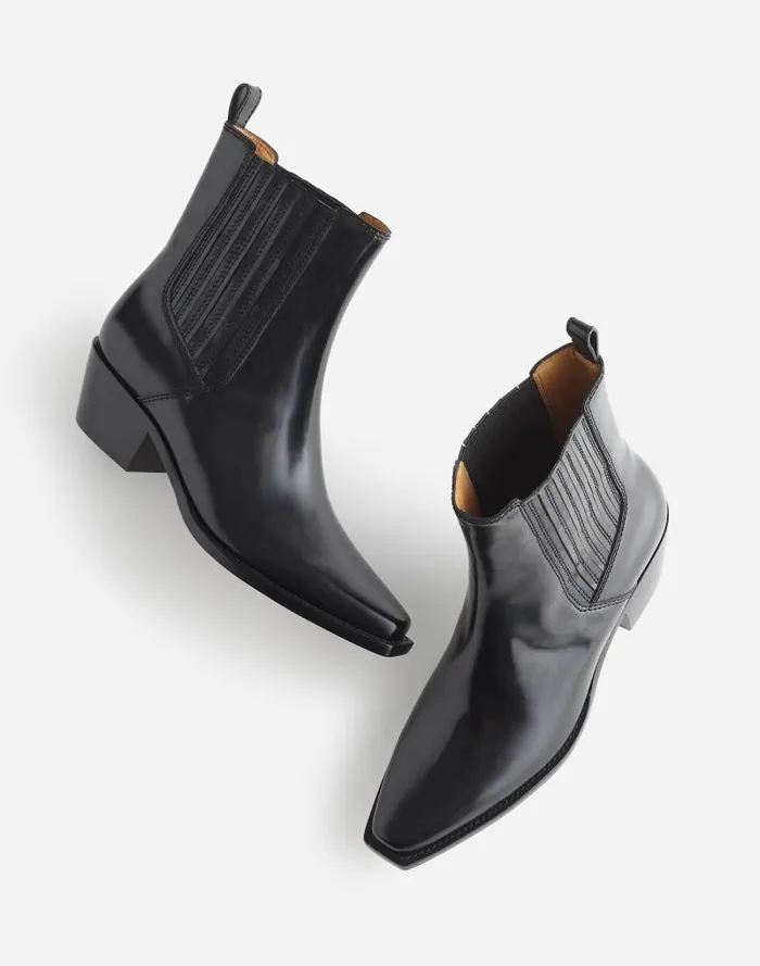Women The Ingrid Chelsea Boot True Black Madewell Boots