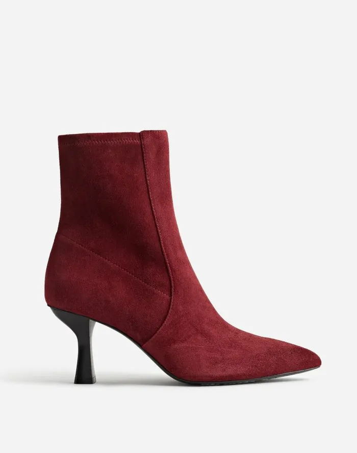 Women The Justine Ankle Boot Deep Merlot Madewell Boots