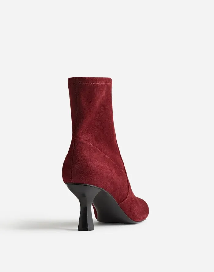 Women The Justine Ankle Boot Deep Merlot Madewell Boots