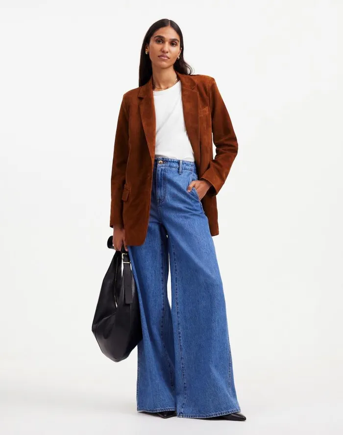 Women The Kline Blazer Soft Mahogany Madewell Coats Jackets