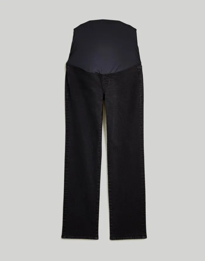 Women The Maternity OverTheBelly 03990s Straight Jean In Belmere Wash Belmere Wash Madewell Jeans