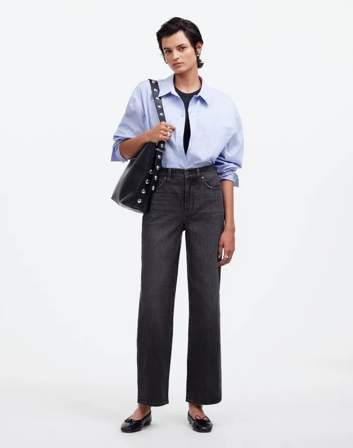 Women The Perfect Vintage WideLeg Crop Jean Robles Wash Madewell Jeans