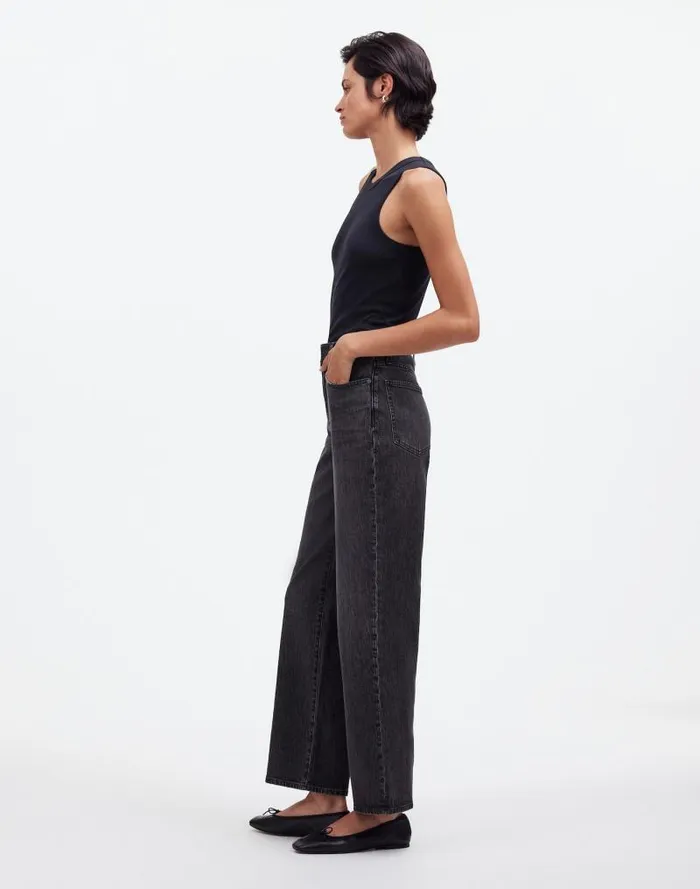 Women The Perfect Vintage WideLeg Crop Jean Robles Wash Madewell Jeans