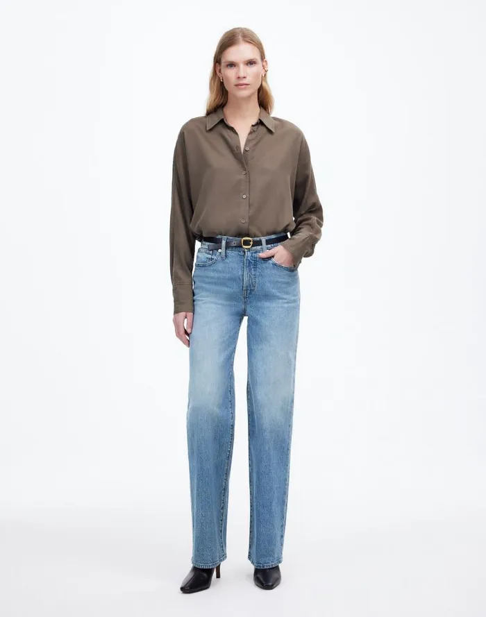 Women The Perfect Vintage WideLeg Jean Enmore Wash Madewell Jeans