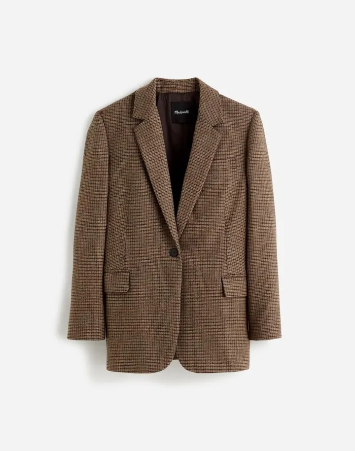 Women The Plus Kline Blazer Parton Check Madewell Coats Jackets