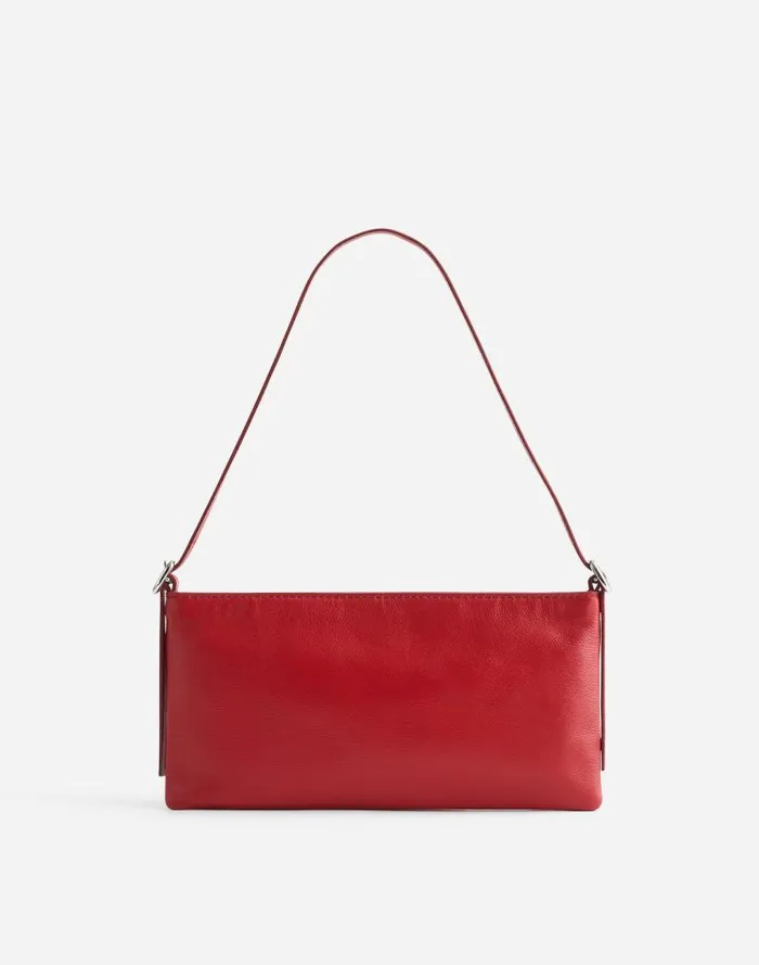 Women The SculpturalBuckle Mini Shoulder Bag Bright Ember Madewell Bags