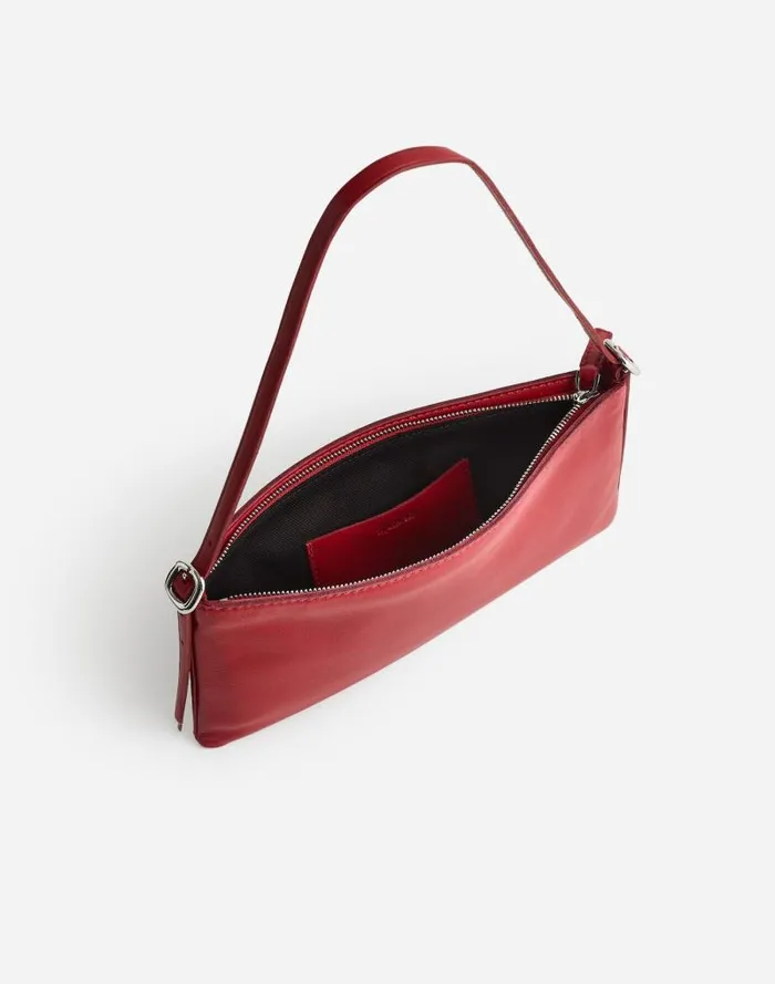 Women The SculpturalBuckle Mini Shoulder Bag Bright Ember Madewell Bags