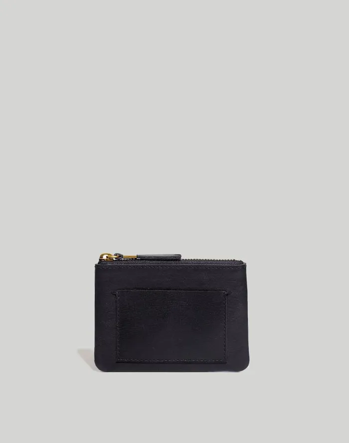 Women The Small Travel Zip Pouch True Black Madewell Pouches and Wallets