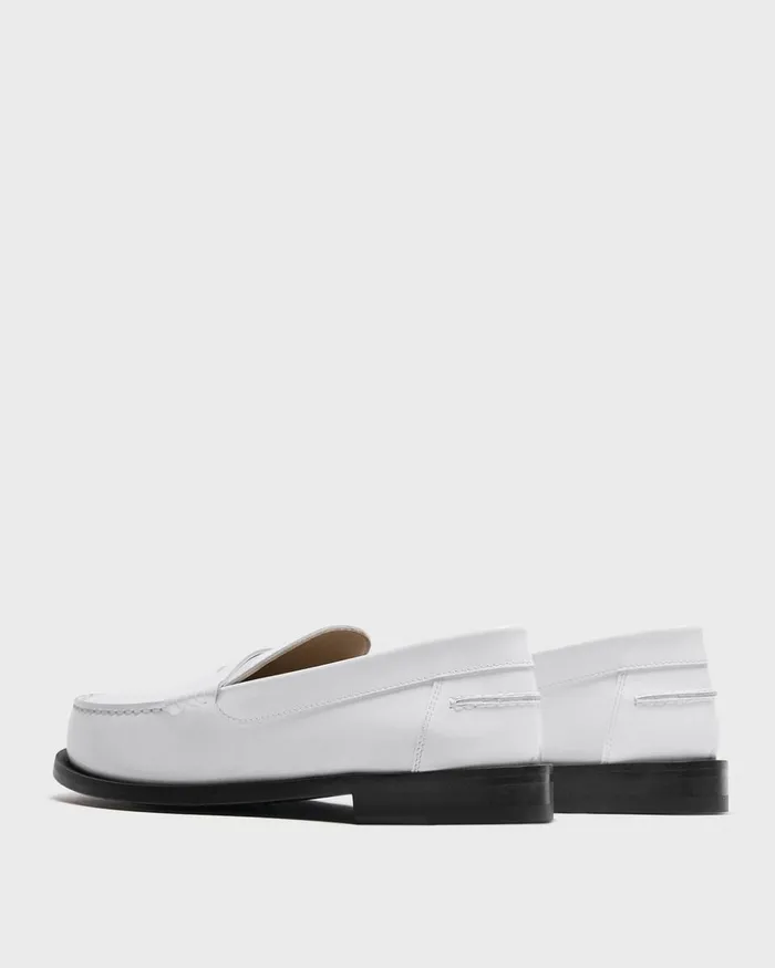 Women Theory Shoes City Loafer In Leather White