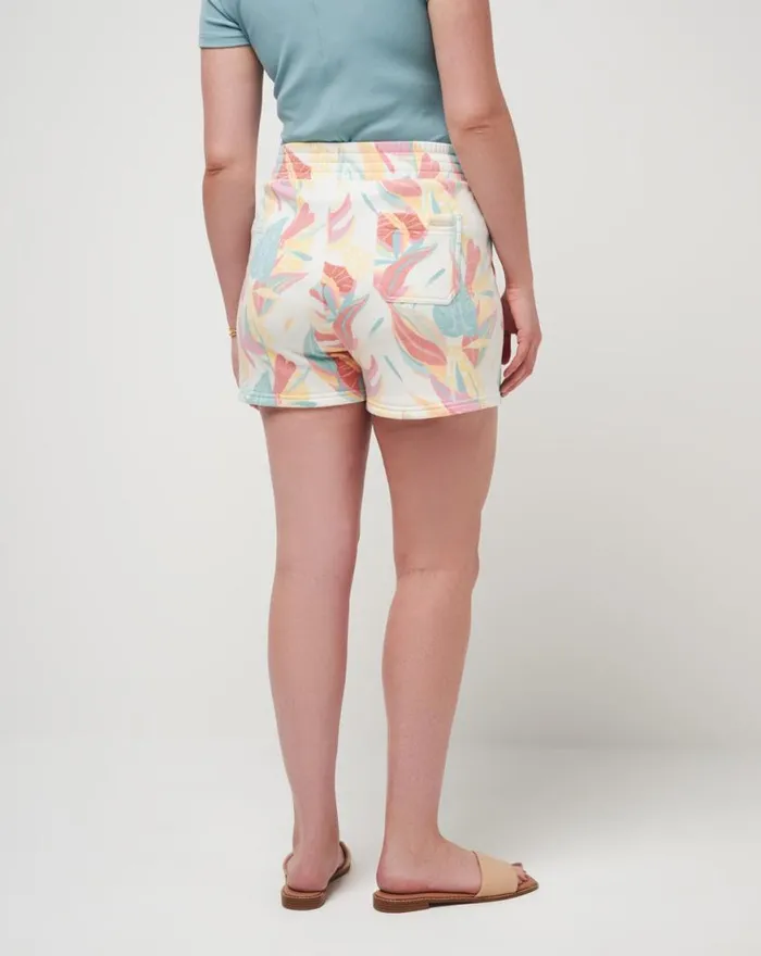 Women TIKI TIPSY CLOUD FLEECE SHORT Ivory Multi TravisMathew Shorts