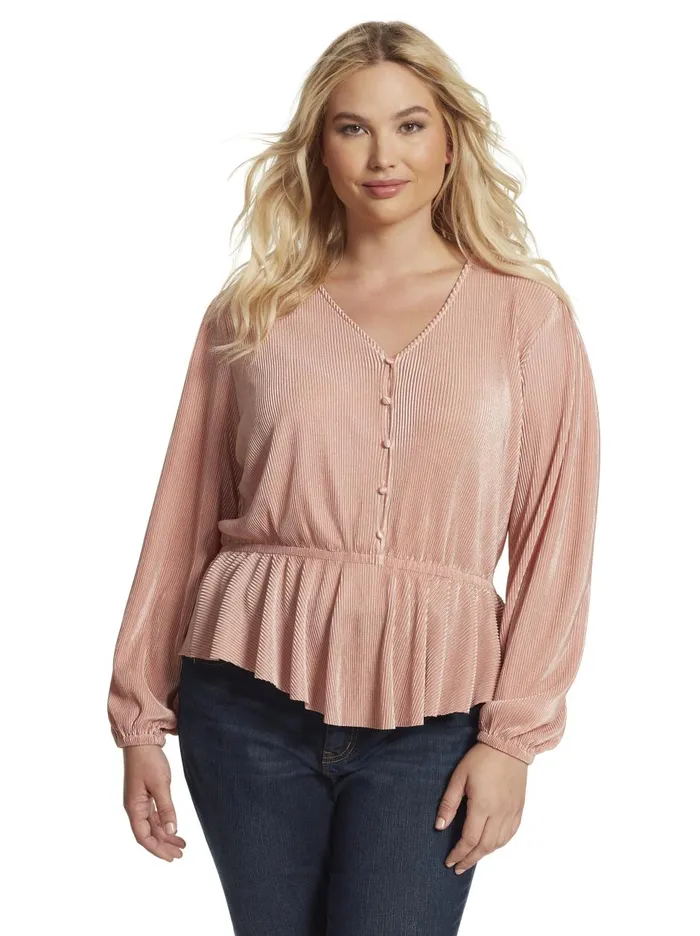 Women Tops Jessica Simpson Bettina Top In Peach Beige Peach Beige