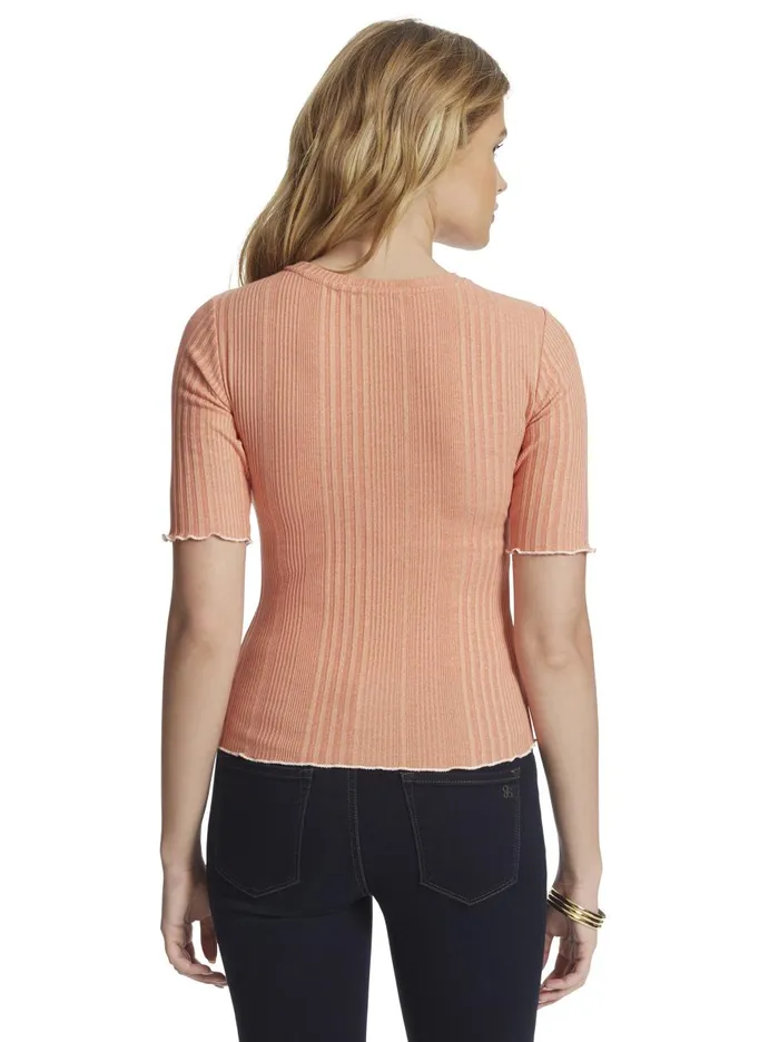 Women Tops Jessica Simpson Declyn Top In Tawny Orange Tawny Orange Texture