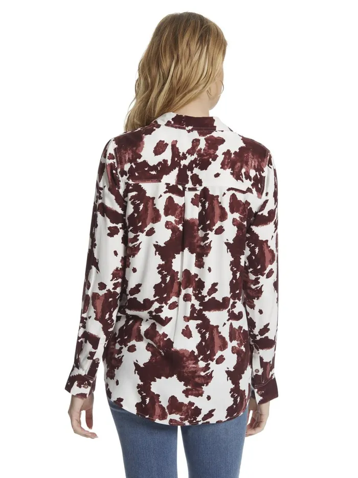 Women Tops Jessica Simpson Petunia Shirt In Rodeo Rodeo Brick