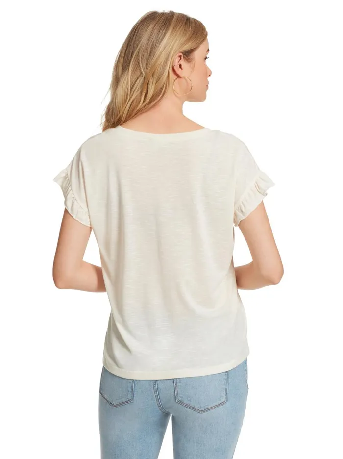 Women Tops Jessica Simpson Sawyer Tee In Day Dream Gardenia