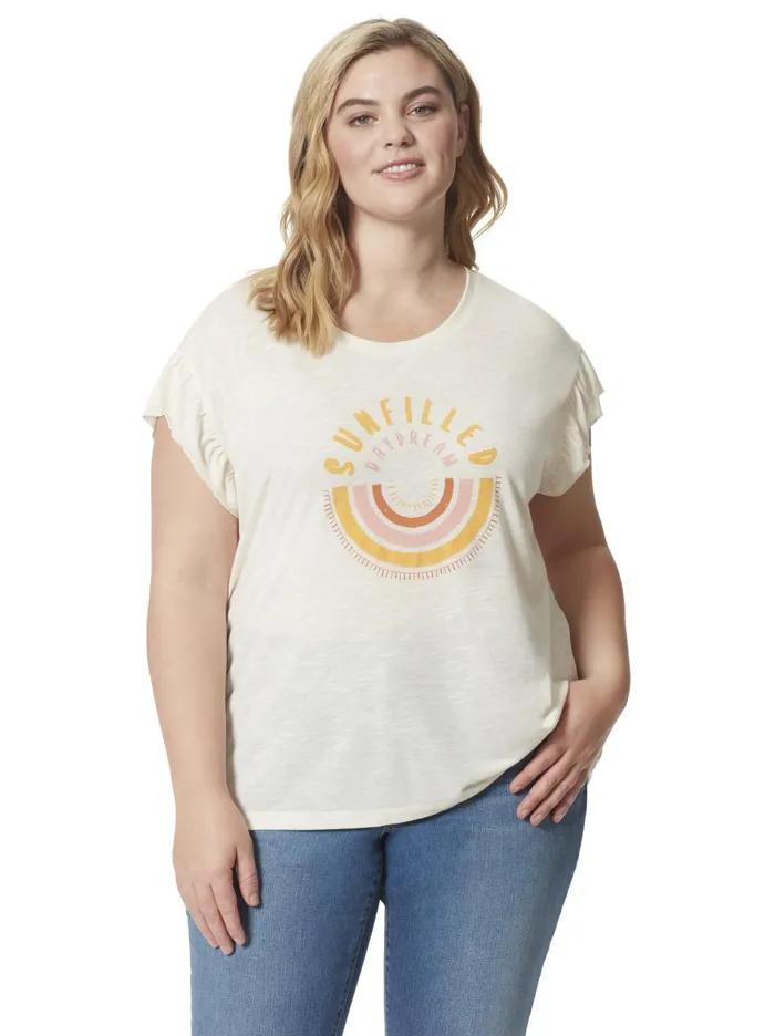 Women Tops Jessica Simpson Sawyer Tee In Day Dream Gardenia