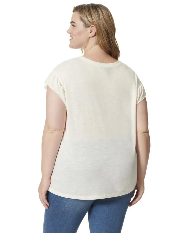 Women Tops Jessica Simpson Sawyer Tee In Day Dream Gardenia