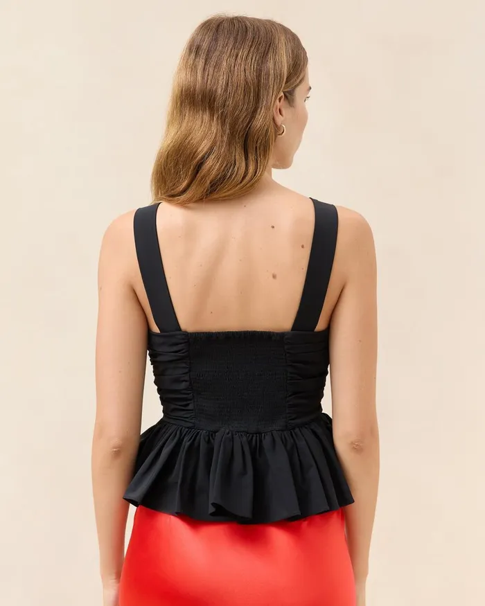 Women Tops Loeffler Randall Mae Black Sleeveless Top Women Tops Loeffler Randall Mae Black Sleeveless Top