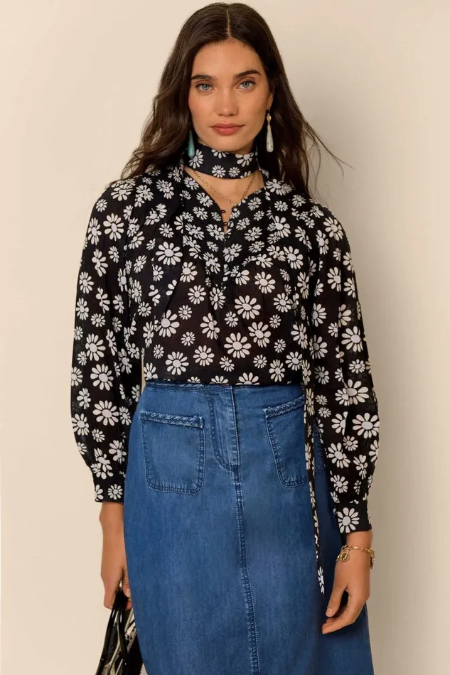 Women Tops RIXO Dawson Block Daisy Women Tops RIXO Dawson Block Daisy