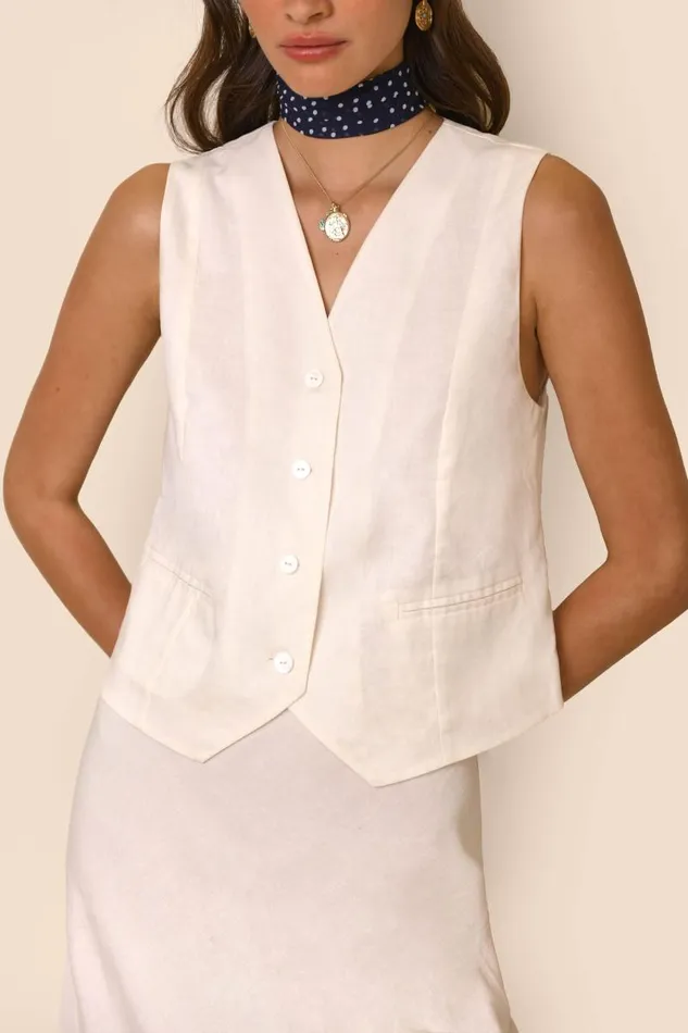 Women Tops RIXO Norah Cream Women Tops RIXO Norah Cream